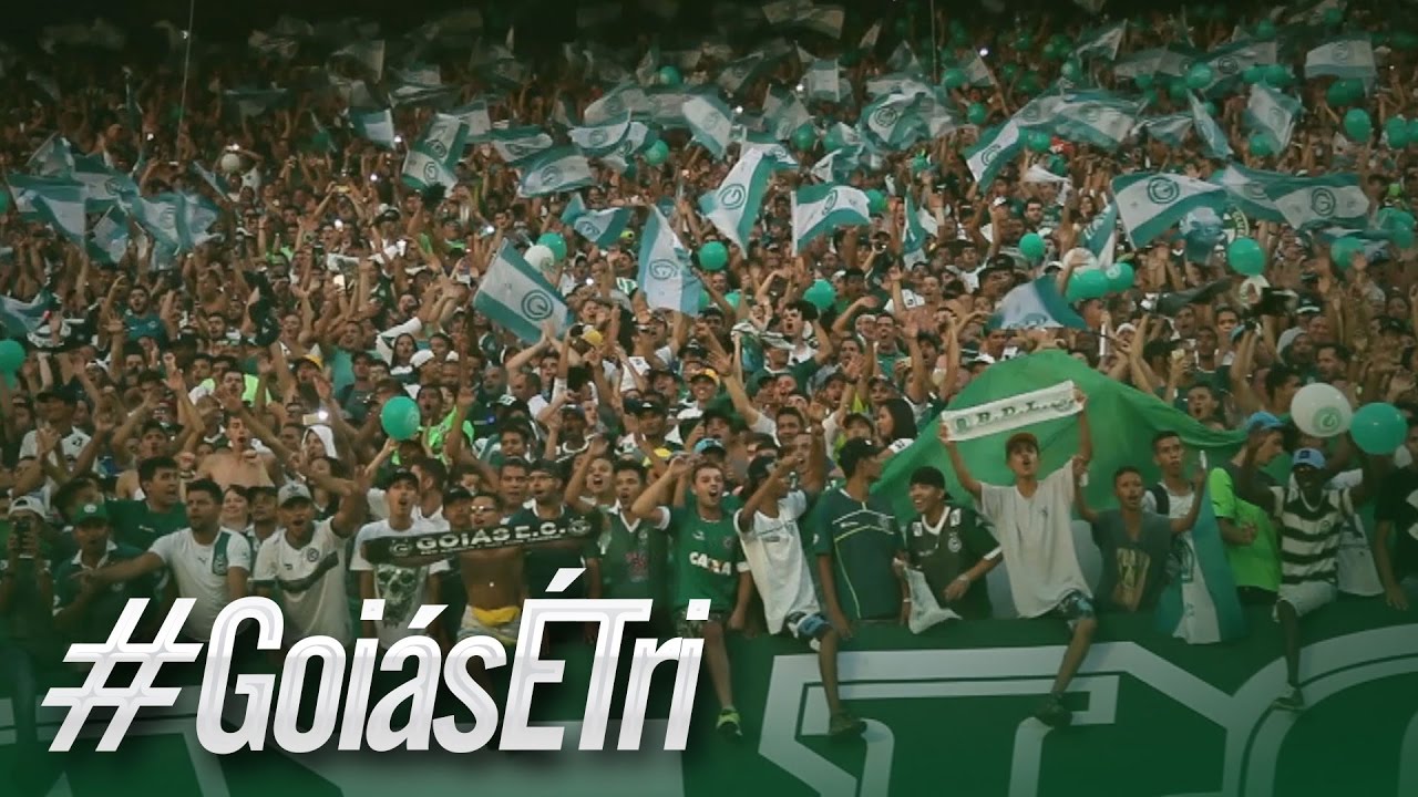 Festa da torcida Esmeraldina no Serra! #Goi&aacute;s&Eacute;Tri