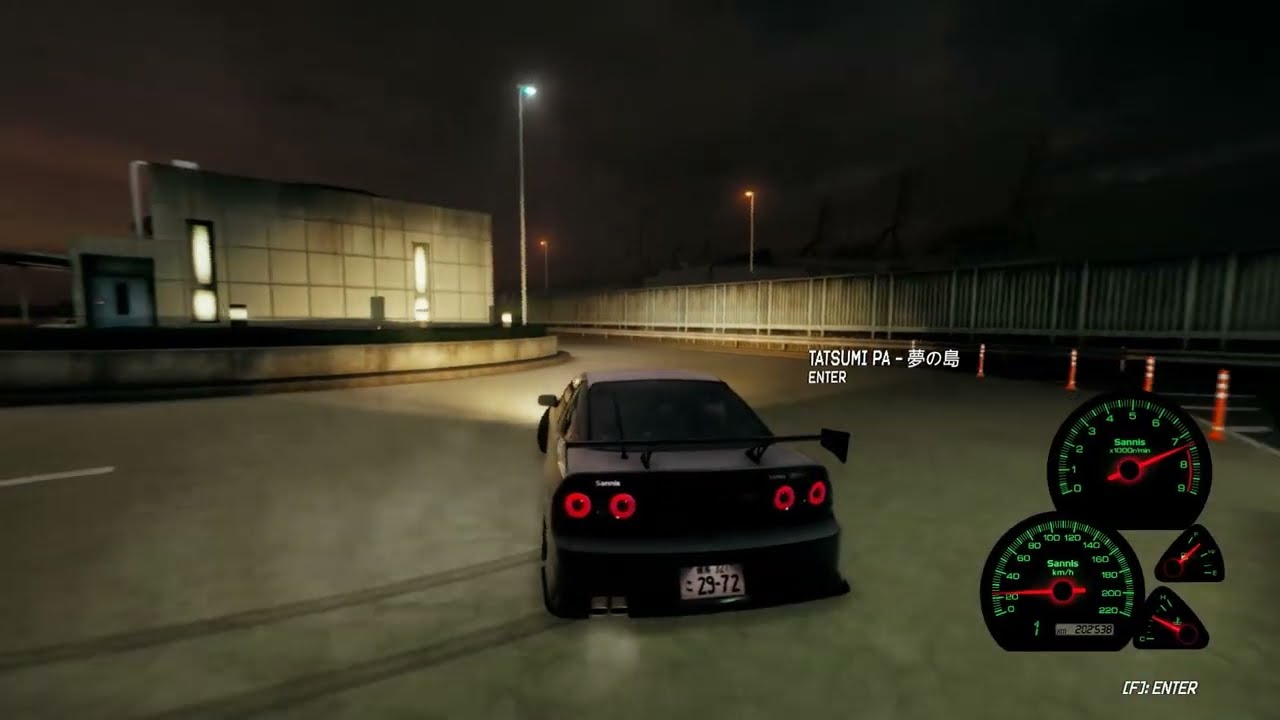 Drifting out of Tatsumi PA