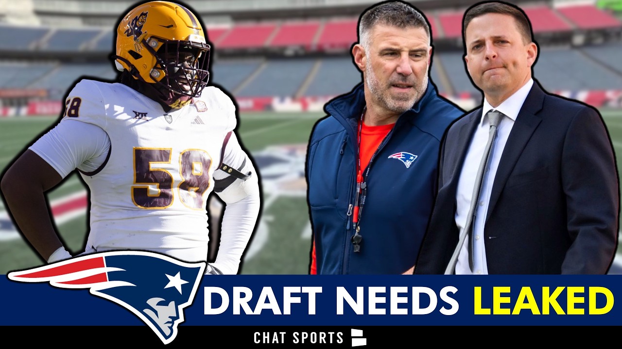 Top 3 NEEDS For The Patriots In The 2026 NFL Draft LEAKED By ESPN