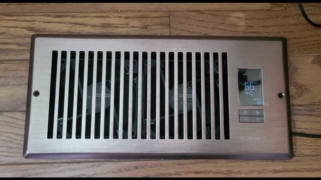 Термостат для вентилятора AC Infinity AIRTAP Register Booster Fan с 10-скоростным управлением