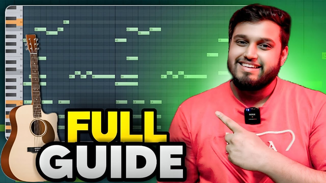 How To Make Realistic Guitar Melody (From Start To End) - FL Studio&nbsp;With&nbsp;Kurfaat