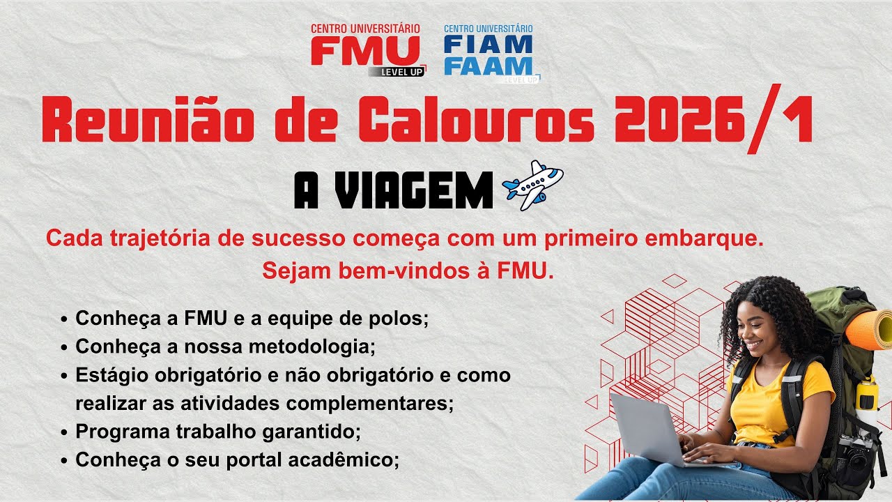 Reunião de Calouros FMU 2026/1
