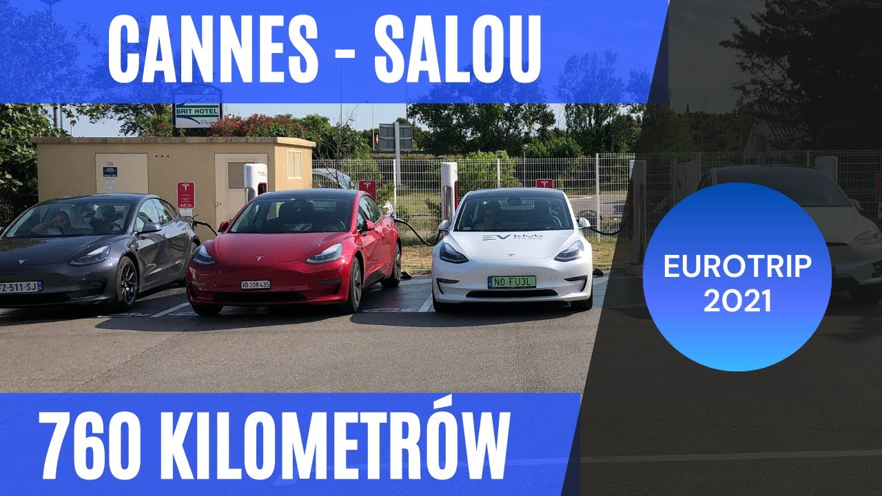 Teslą po Europie - z Cannes do Salou - 760 km
