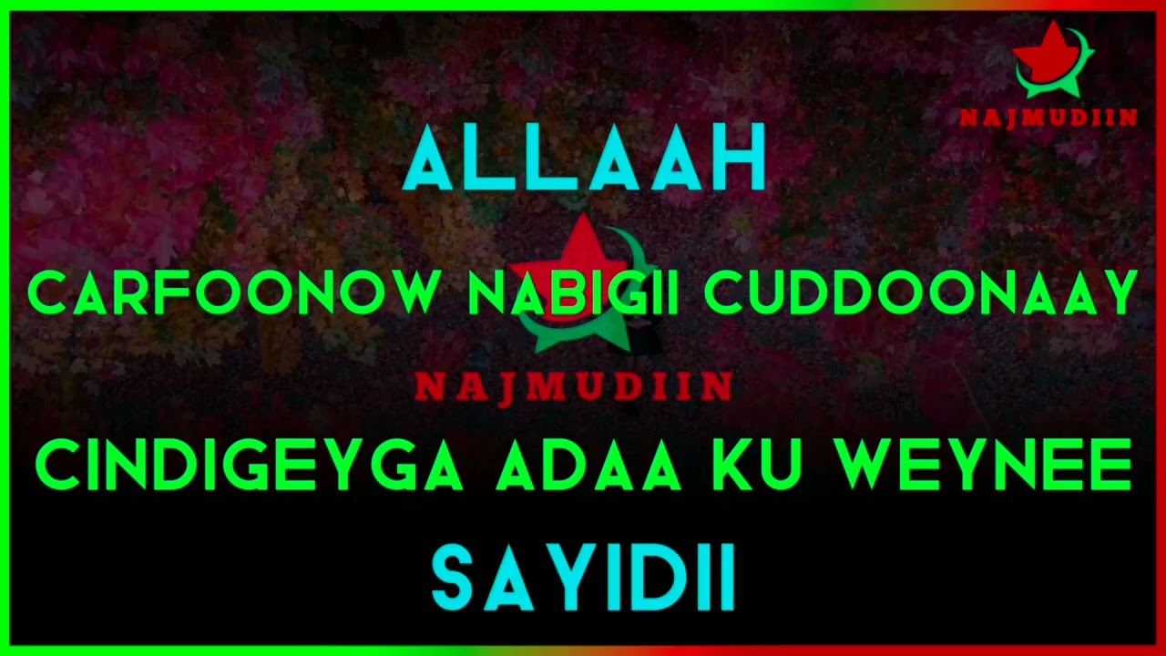 NABI AMAAN || Axmed nabii muxamad || Yaashaafical qiyaama || Nuurii salaam caleeyka