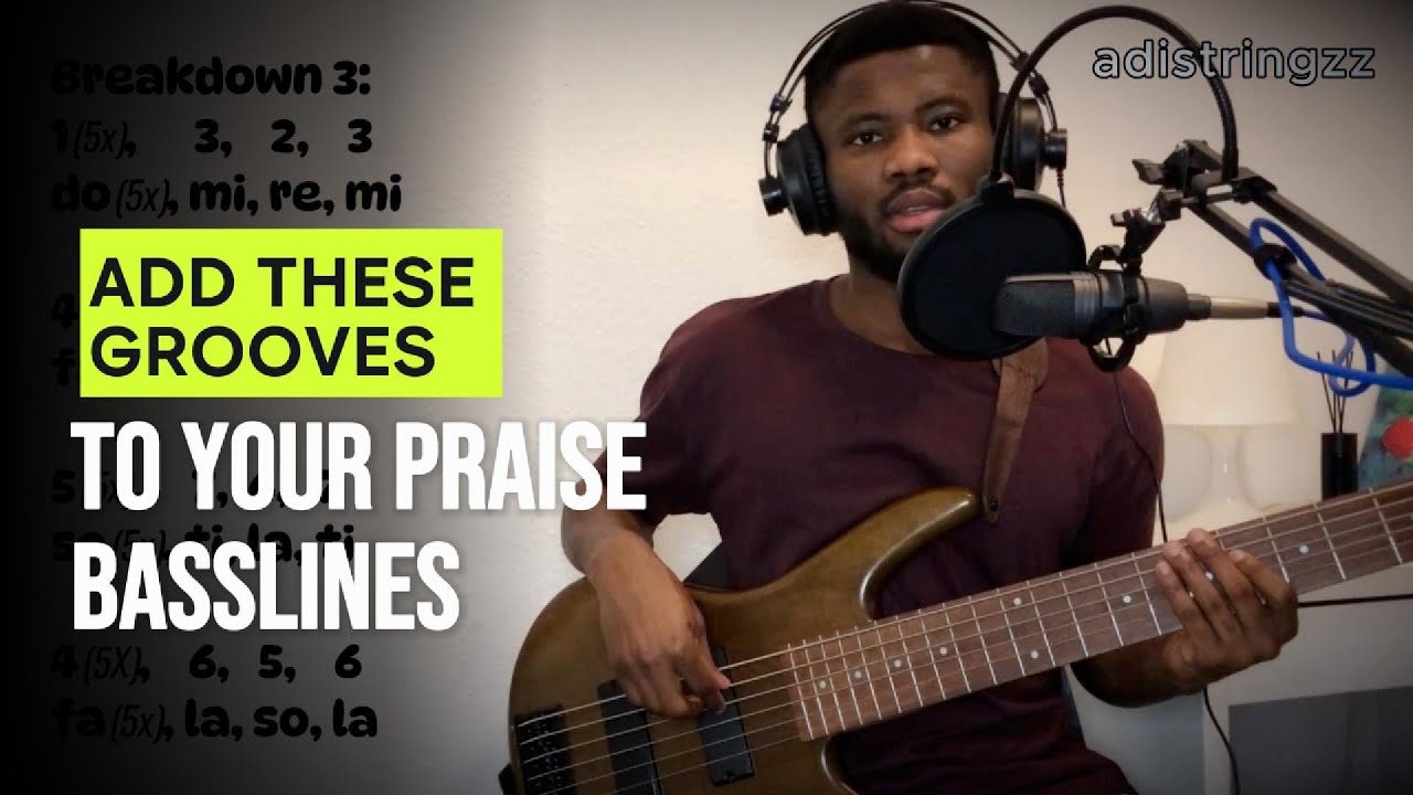 ADD THESE GROOVES TO YOUR PRAISE BASSLINES || Beginners & Intermediates