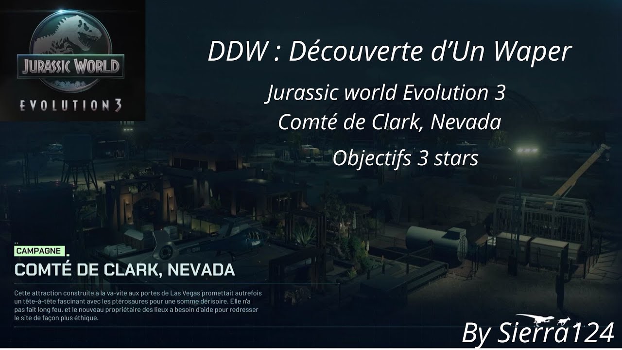 Découverte D'un Waper: Jurassic World Evolution 3 COMTE DE CLARK,NEVADA 3 STARS