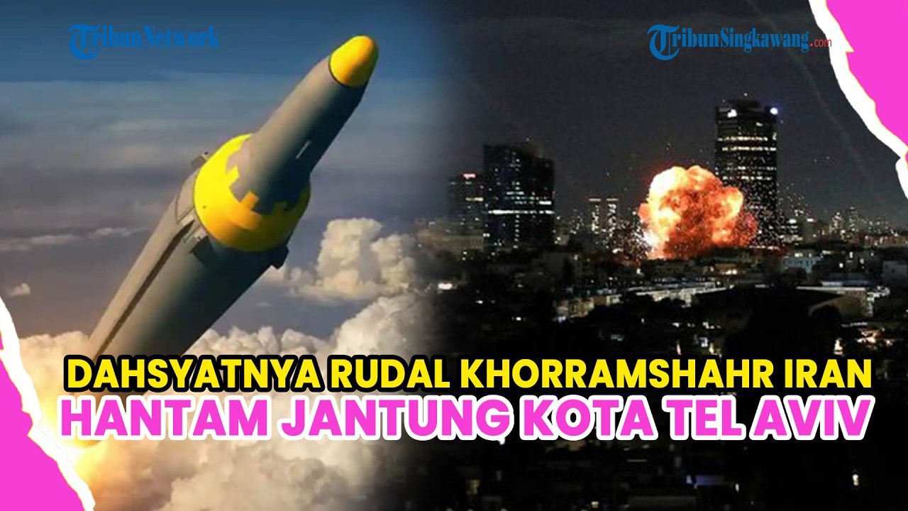 DAHSYATNYA KEKUATAN RUDAL KHORRAMSHAHR 4 IRAN YANG HANTAM JANTUNG KOTA TEL AVIV, IRON DOME DIJEBOL