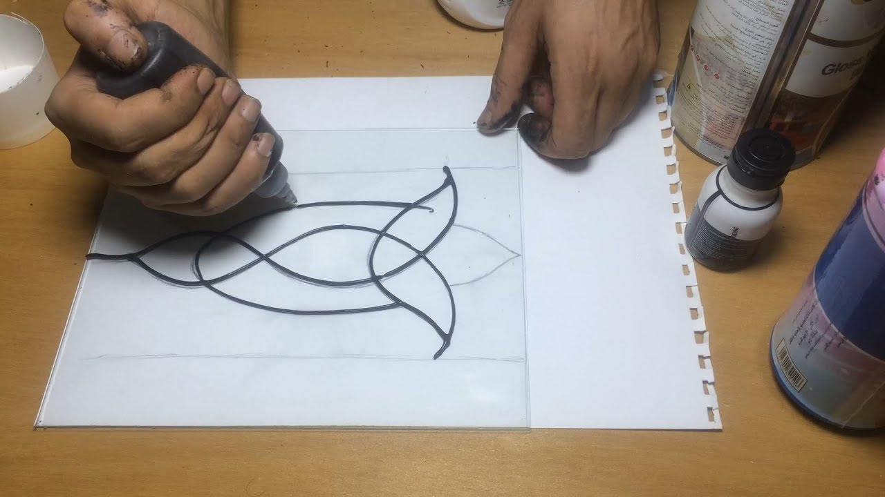 طريقية عمل الريليف يدوياً و الرسم به