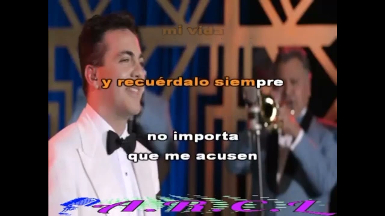 Fruto Robado - Cristian Castro (sonora santanera) - Karaoke tono bajo.