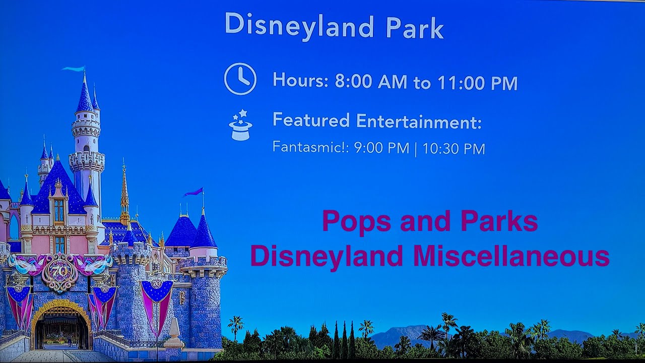 Pops and Parks: Leftovers from Disneyland