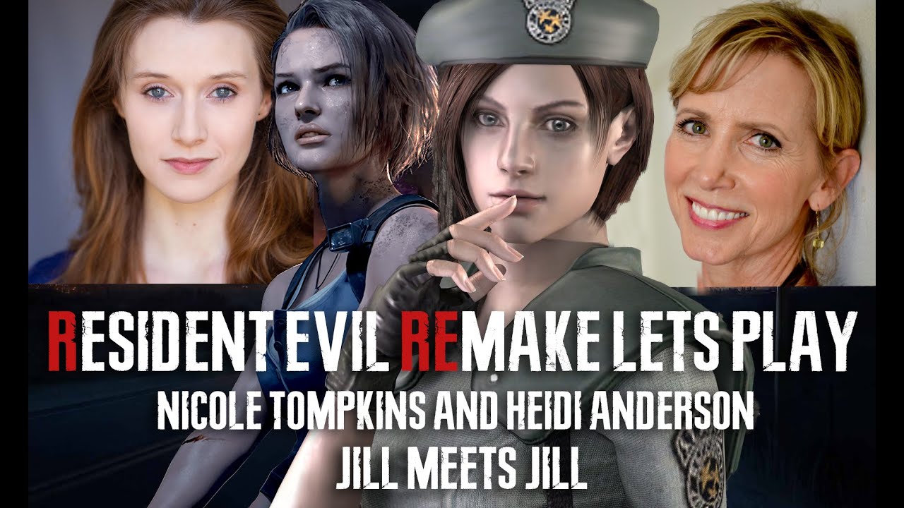 Jill Meets Jill! Playing Resident Evil Remake with original remake Jill Valentine, Heidi Anderson!