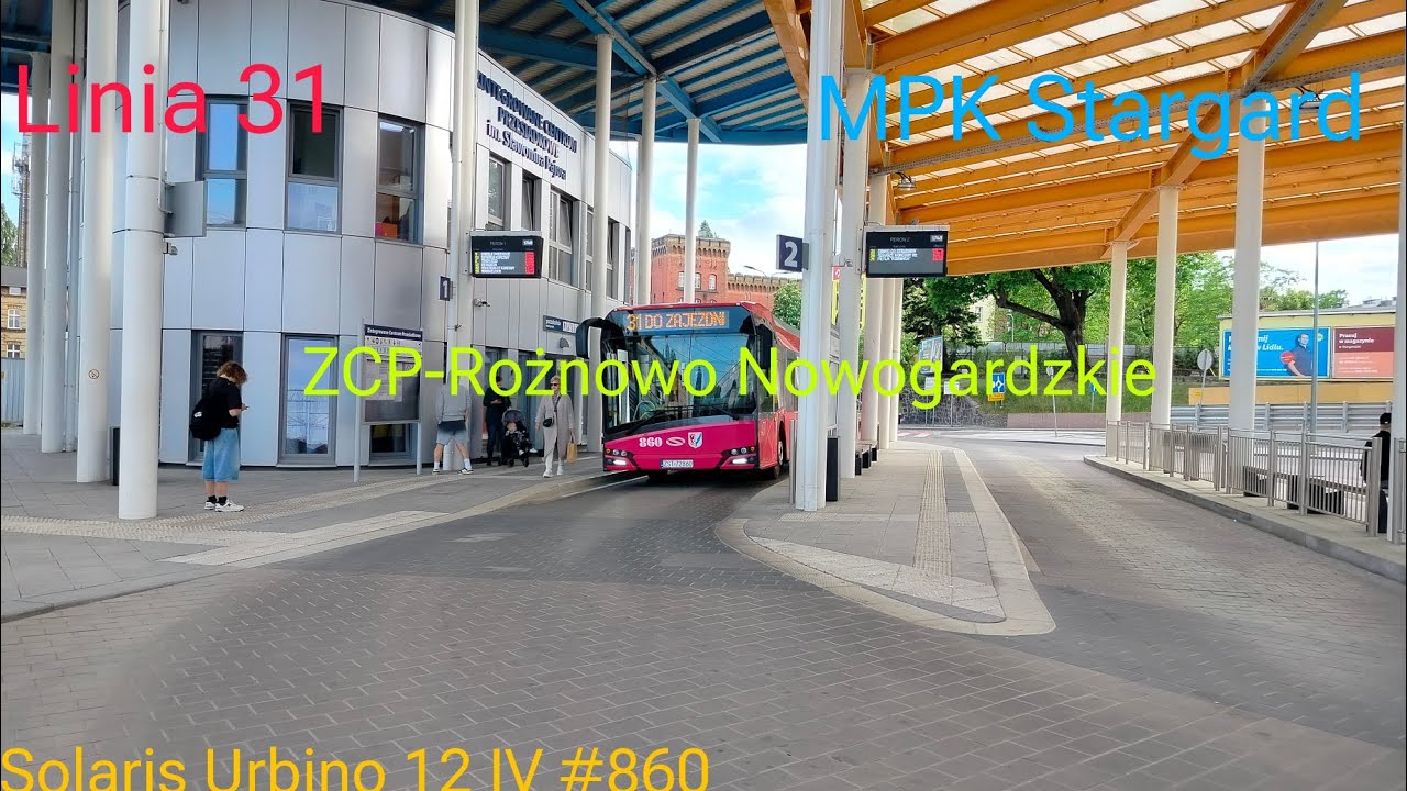 Stargard Linia 31 ZCP-Rożnowo Nowogardzkie Solaris Urbino 12 IV #860