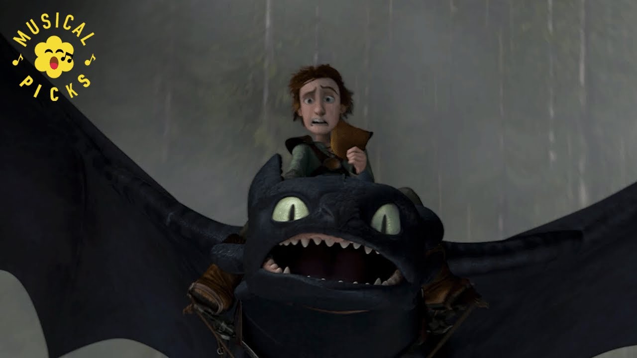 Hiccup Soars Through the Sky with Toothless | How to Train Your Dragon