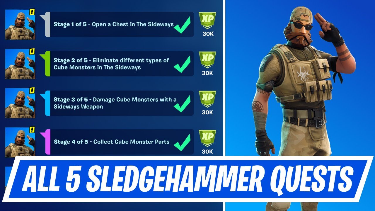 Talk to Sledgehammer and complete the Battle Orders Questline - Complete Sledgehammer Challenges