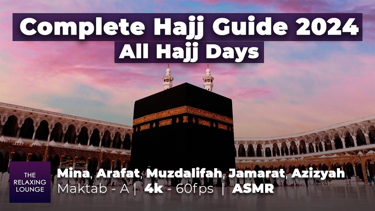 Complete Hajj Experience & Guide | Mina, Arafat, Muzdalifah, Jamarat, Aziziyah | Maktab-A | ASMR 4k