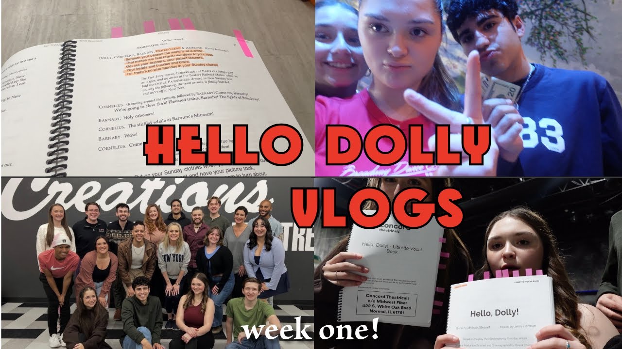 HELLO DOLLY VLOGS 👒❤️ || first week of rehearsals and meeting the cast!!!