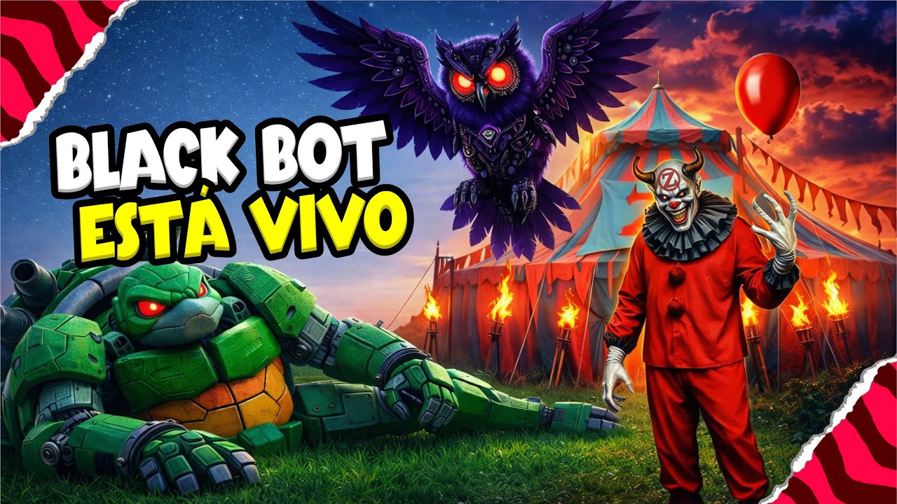 BLACK BOT REAPARECE E SALVA TURTLE BOT do SANDEGA do ZOZO PALHAÇO que Atacou XINGLAU