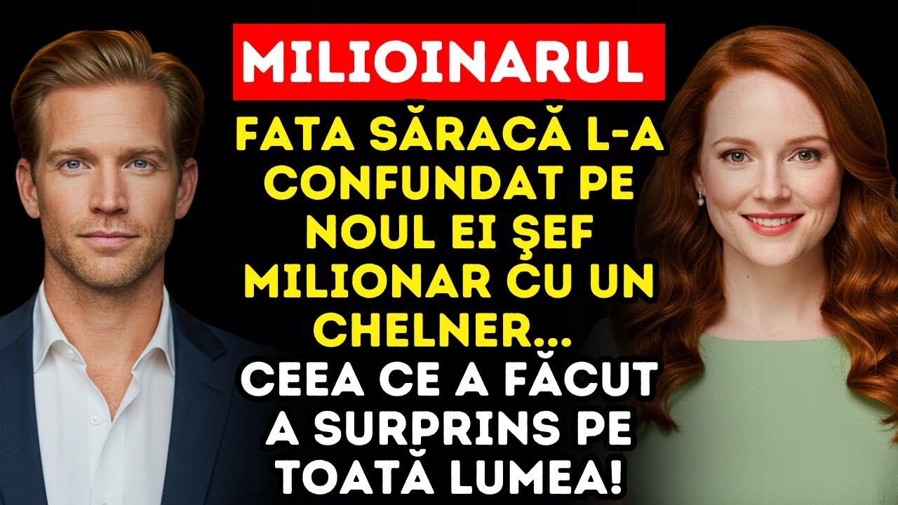 FATA SĂRACĂ L-A CONFUNDAT PE ŞEFUL EI MILIONAR CU UN CHELNER... CEEA CE A FĂCUT A SURPRINS PE TOȚI!