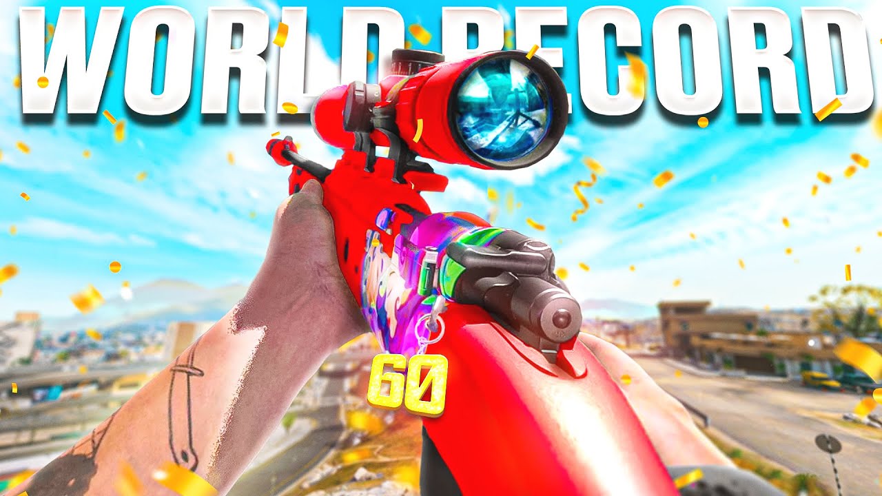 * NEW * I BROKE THE SOLOS WORLD RECORD in WARZONE (60 KILLS SEASON 4 KAR98K / SUPERI 46)