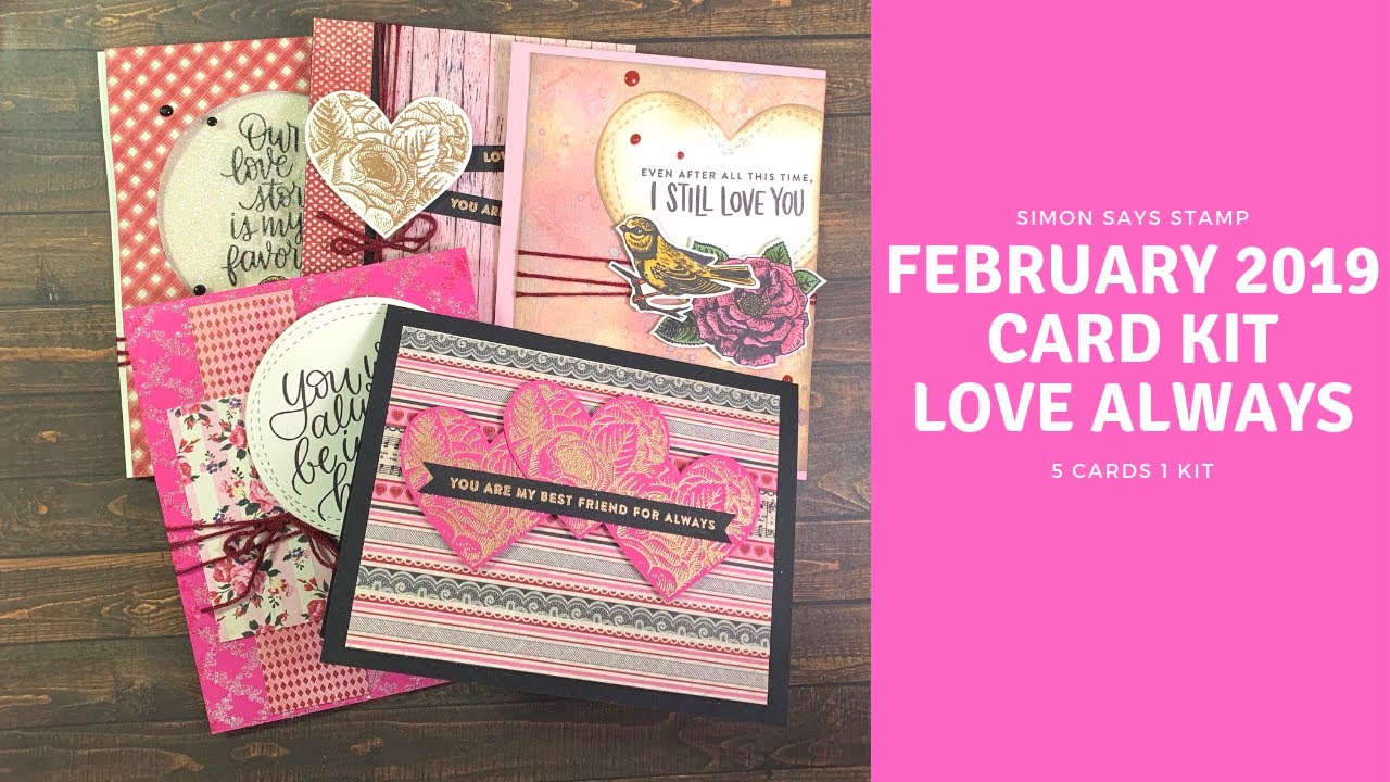 SSS February Card Kit Love Always | 5 Cards 1 Kit