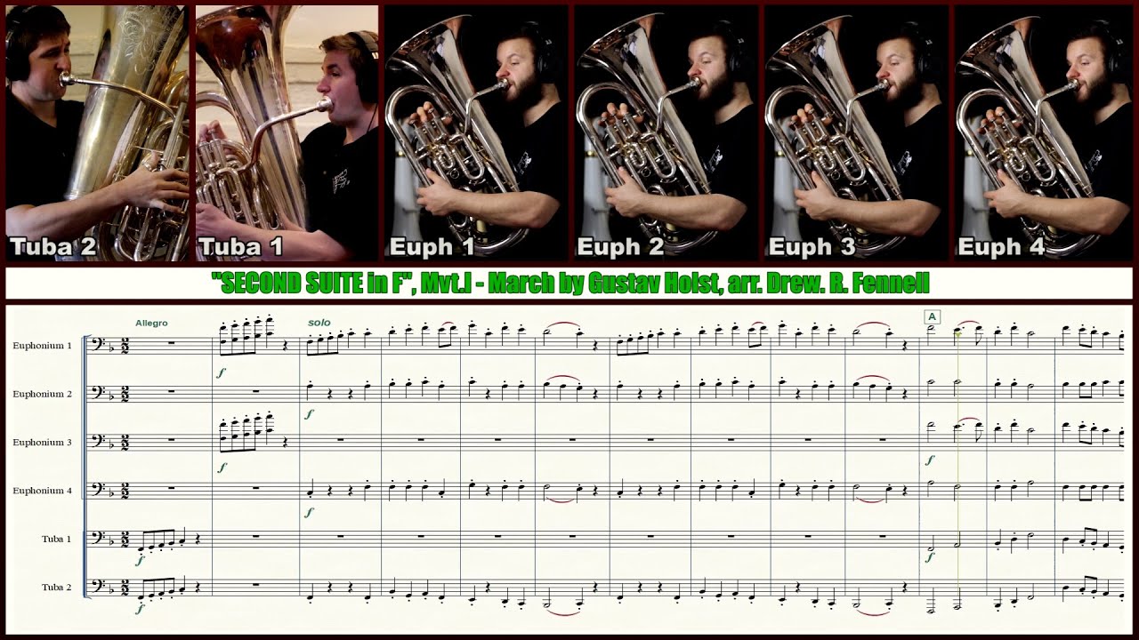 4 EUPHONIUM + 2 TUBAS = HOLST 
