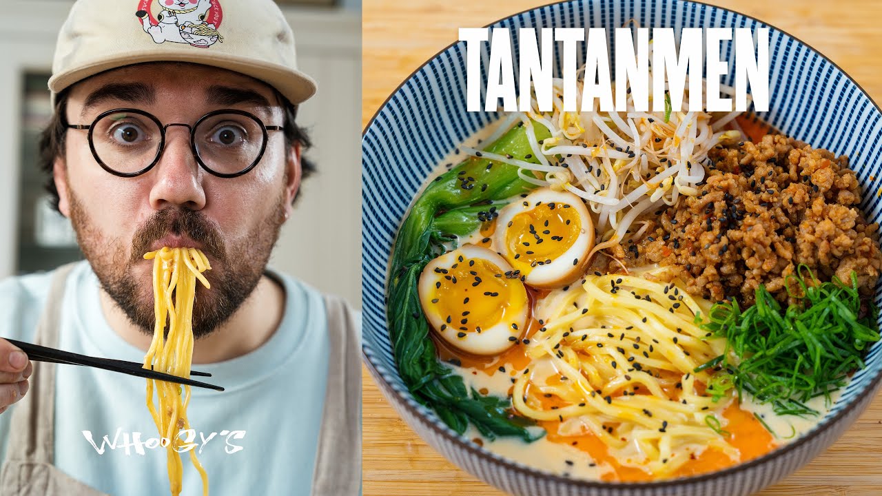 Un ramen express en moins d'1 heure ! (le tantanmen) 🍜 🇯🇵
