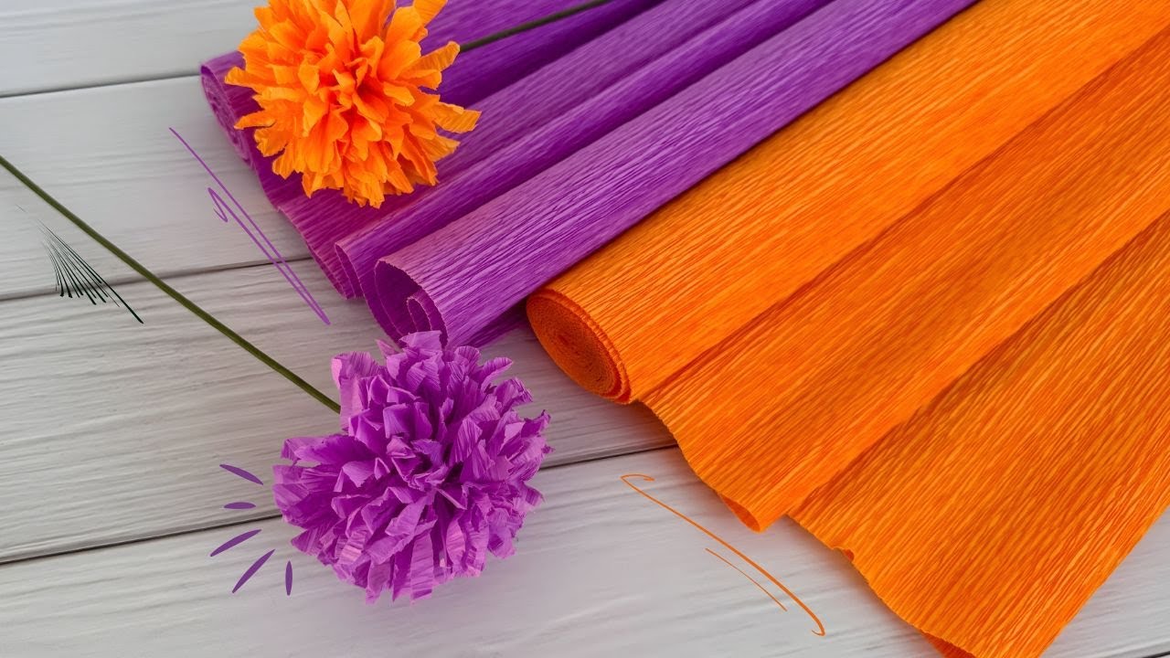 Wow! Cómo hacer flores con papel crepé