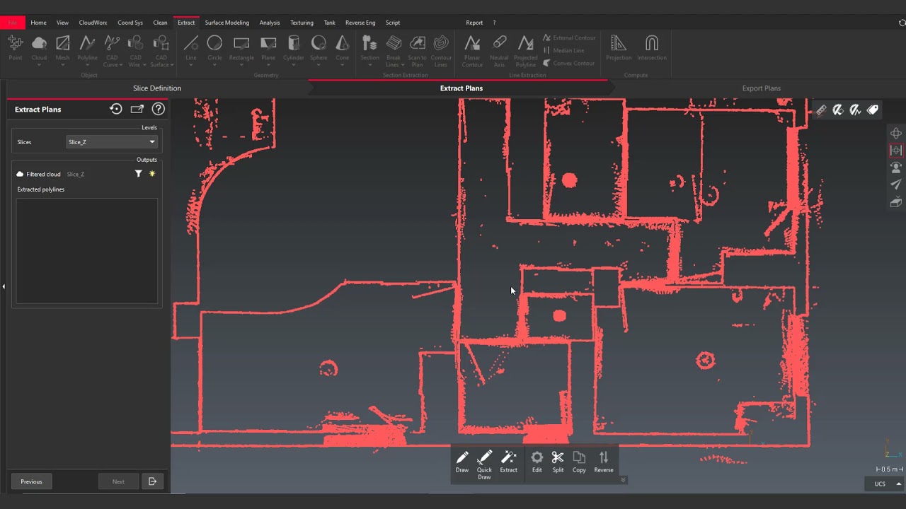 Leica Cyclone 3DR 2021.2: Scan-to-Plan - new user interface