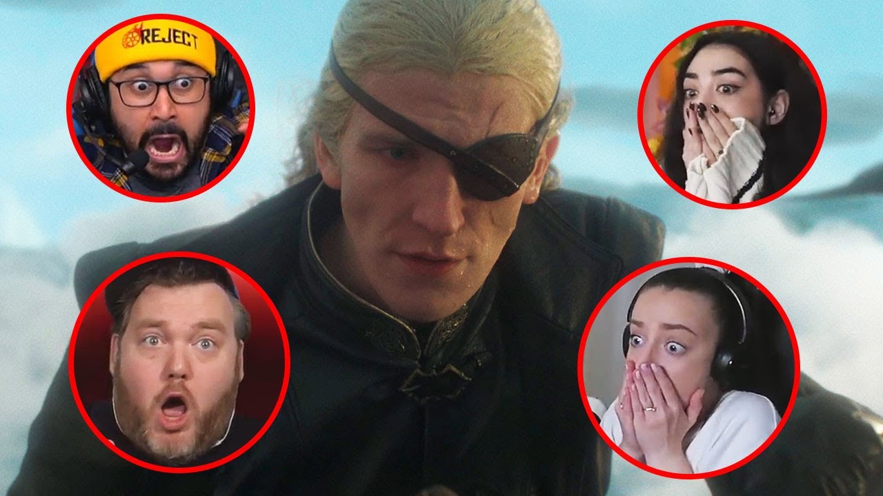 22 Fans React to AEMOND's VHAGAR KILLS LUKE & ARRAX | House of the Dragon 1x10 Reaction Mashup