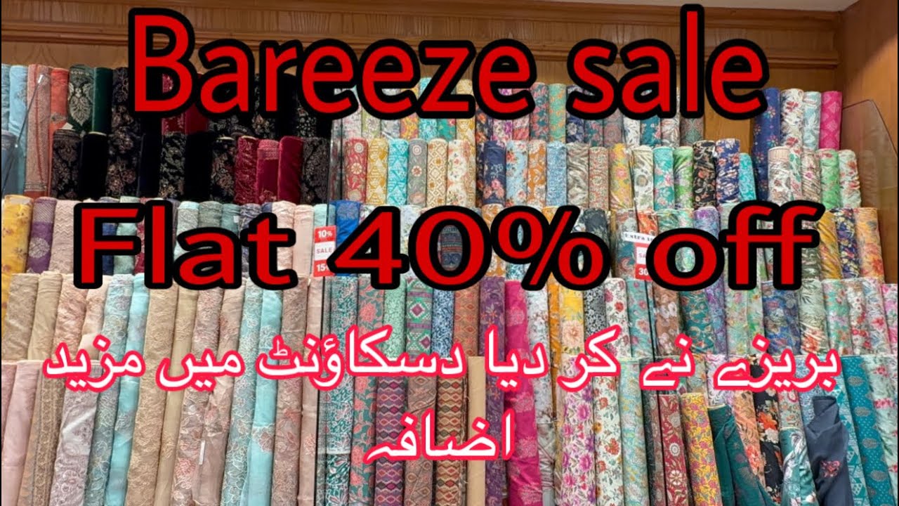 Bareeze  end of season sale extra 10% off on all winter collection  2026
