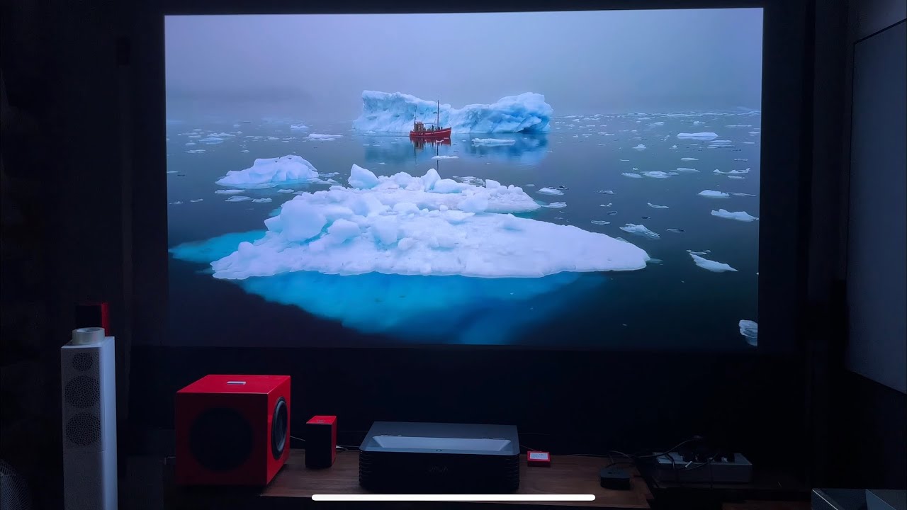 Element5 Projector, VAVA Chroma TriLaser UST 4K Projector + VividStorm ALR Screen