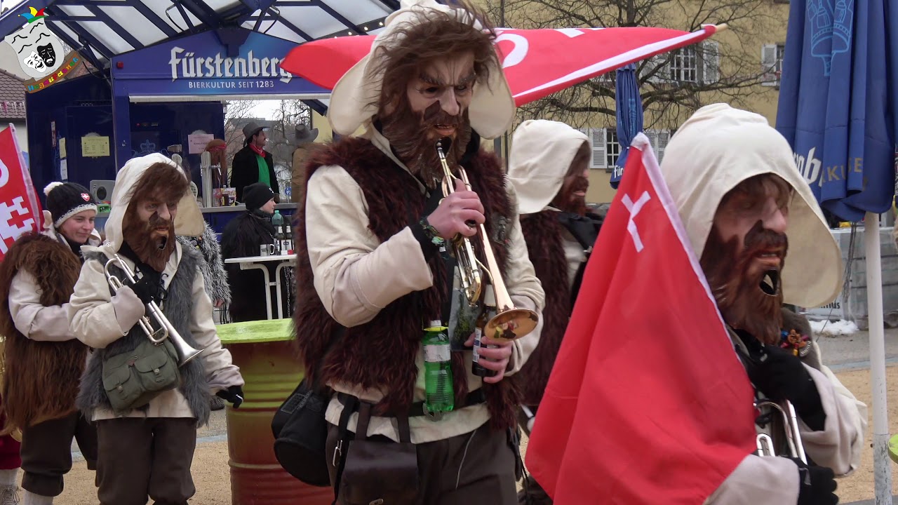 Guggen Party Fasnacht Sonntag, 11.02.2018 Hilzingen neuer Dorfplatz (4K)
