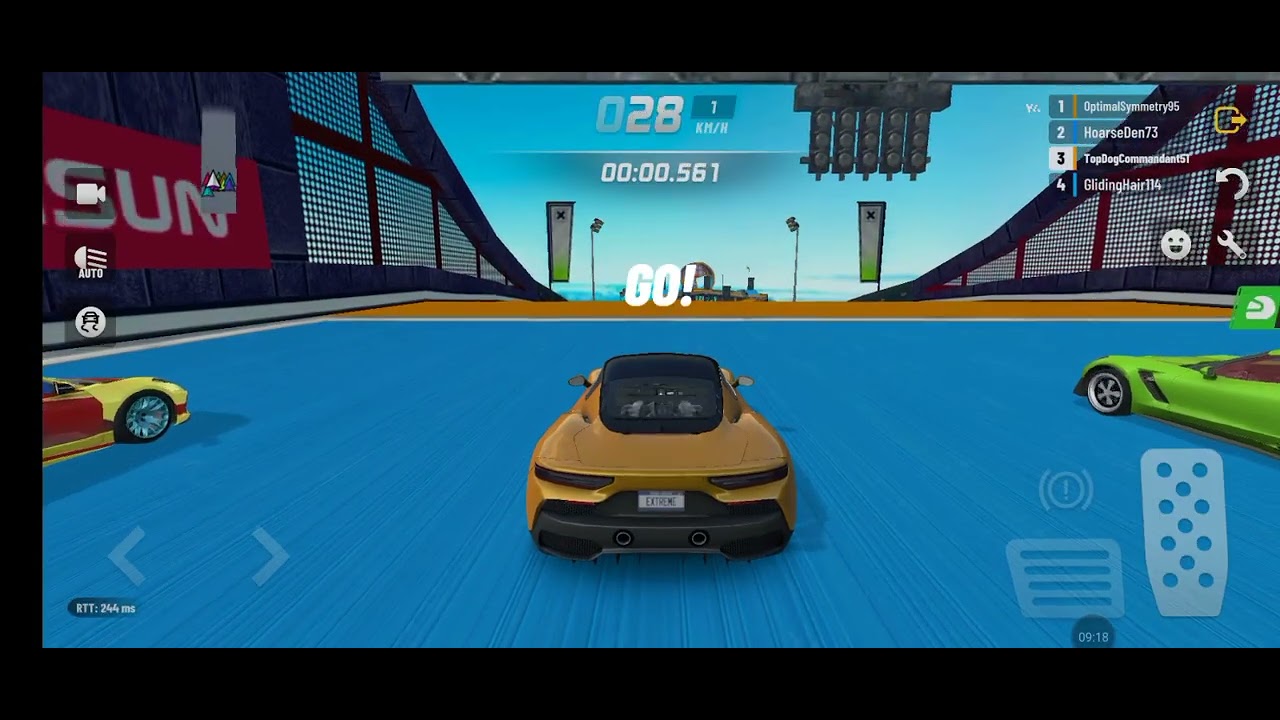 Playing extreme car driving 3D