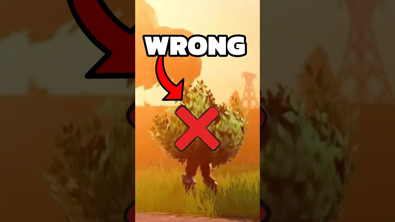 The CORRECT way to Bush Camp in Fortnite ✅ #bushcamp #fortnitetips #fortniteprotips #malibuca #fncs