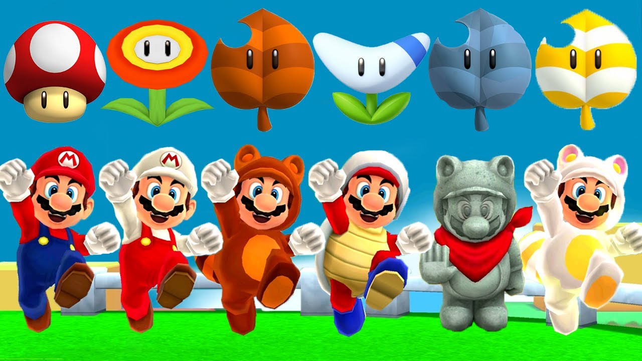 Super Mario 3D Land - All Power-Ups