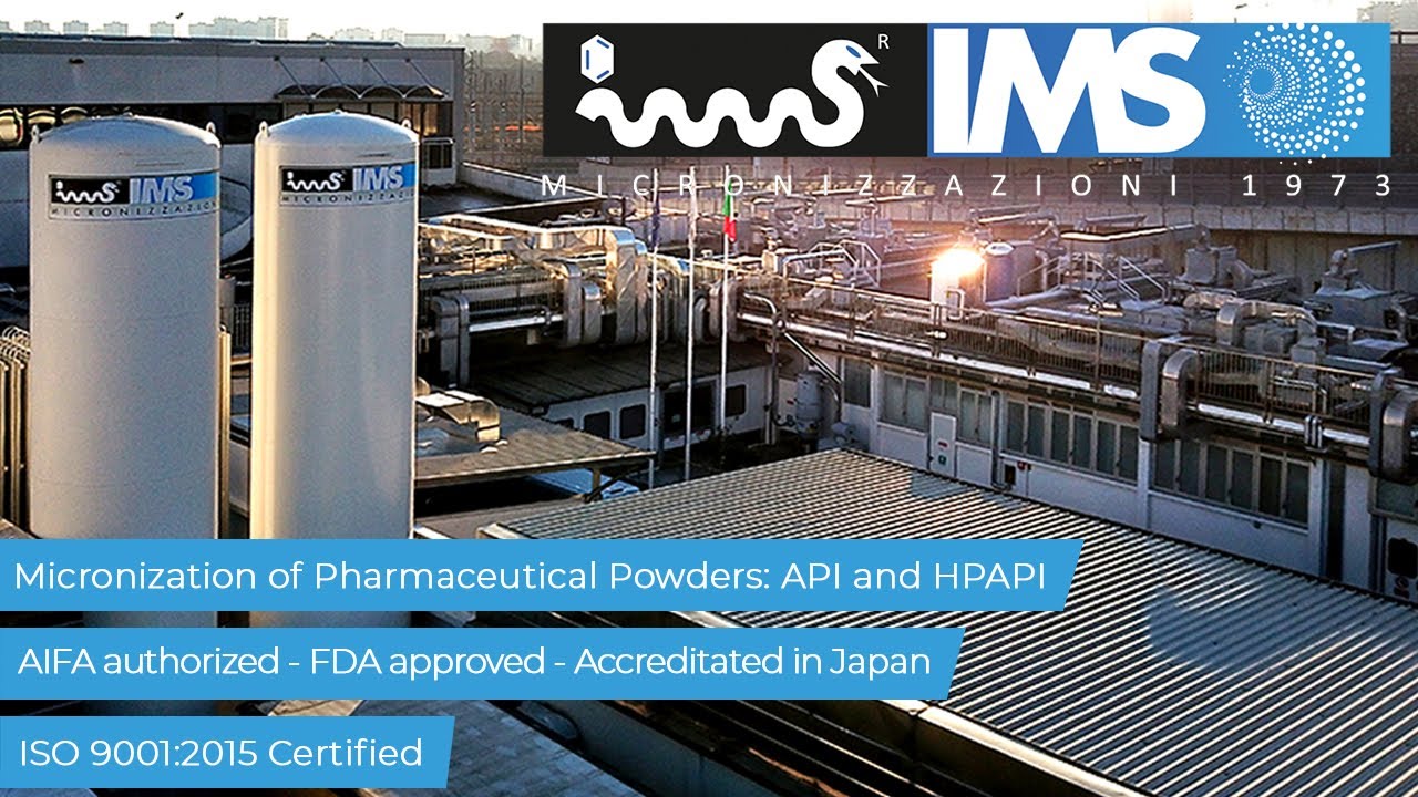 IMS Micronizzazioni Srl - Micronization of Pharmaceutical Powders: API and HPAPI