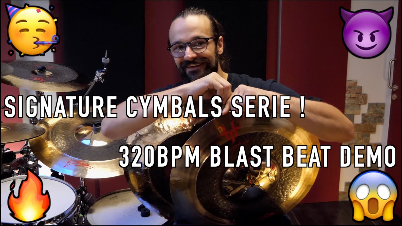 Introducing my SIGNATURE cymbals at 320 BPM !!! (Benighted - Necrobreed, BUT FASTER [Promo video #1]