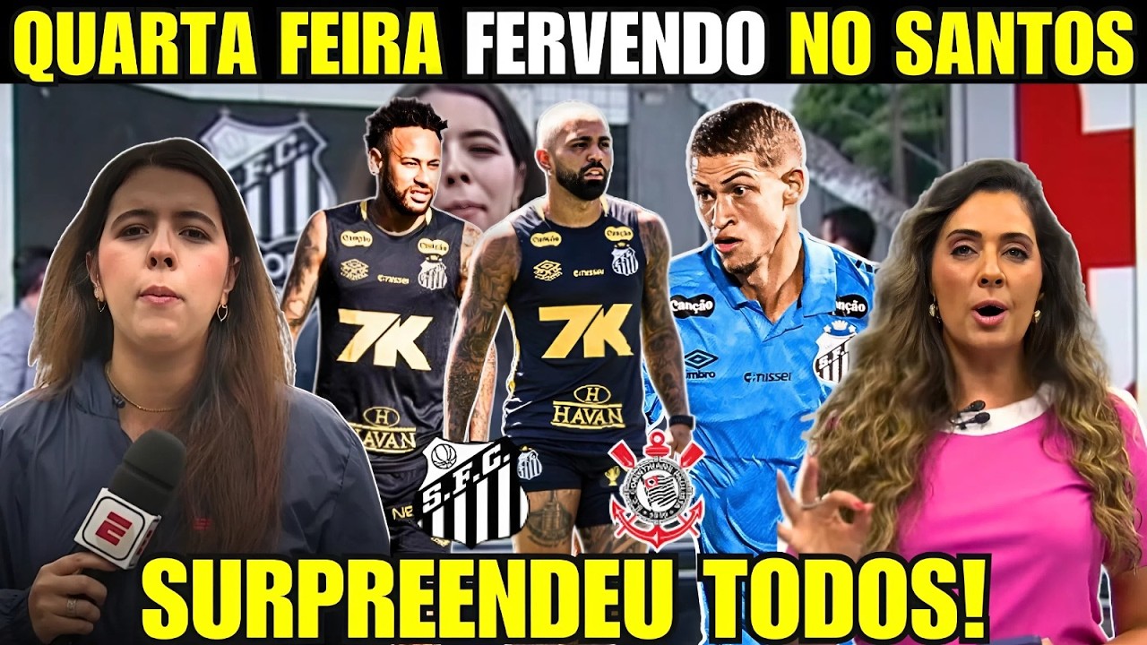 ATENÇÃO! SAÍRAM AGORA EXCELENTES NOTÍCIAS DO SANTOS ANTES DO CLÁSSICO CONTRA O CORINTHIANS