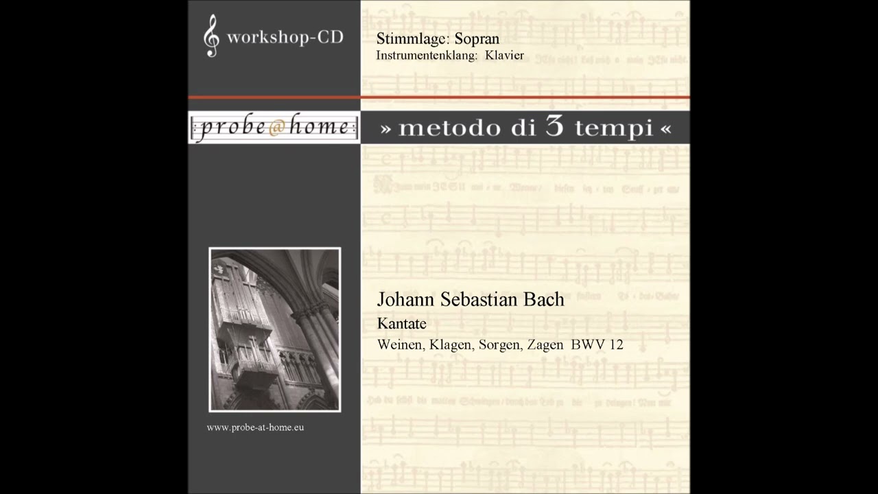 Weinen, Klagen, Sorgen, Zagen - BWV 12 - Bach - Soprano - Sopran - T2
