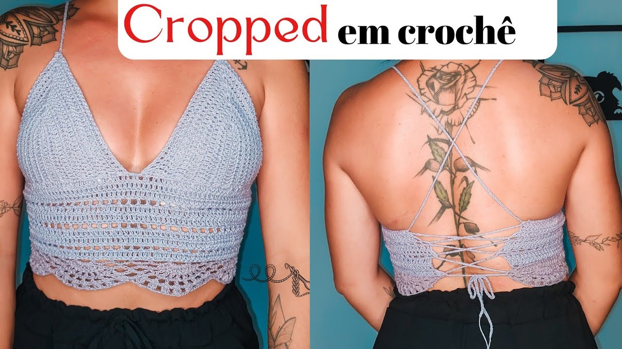 ( Destro) CROPPED EM CROCH&Ecirc; - BY ANNY crochet pap tutorial