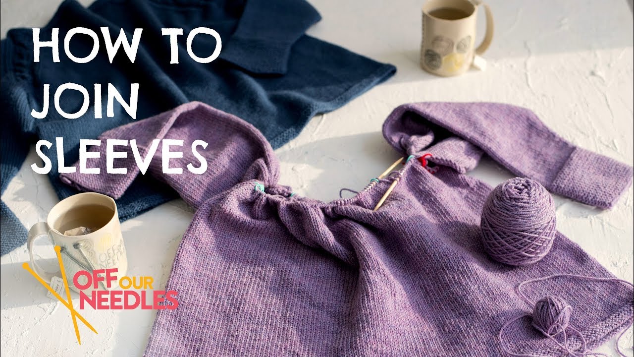 Joining sweater sleeves & Knitting neckline short rows | STEP 3 Zadie Sweater Knit-Along