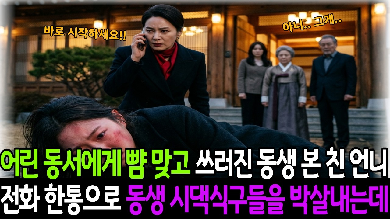 어린 동서에게 뺨 맞고 쓰러진 동생 본 친언니! 전화 한통으로 모든 것을 부셔버리기 시작한다! #반전사연 #시니어사연 #오디오북 #고부갈등 #사이다사연 #충격반전