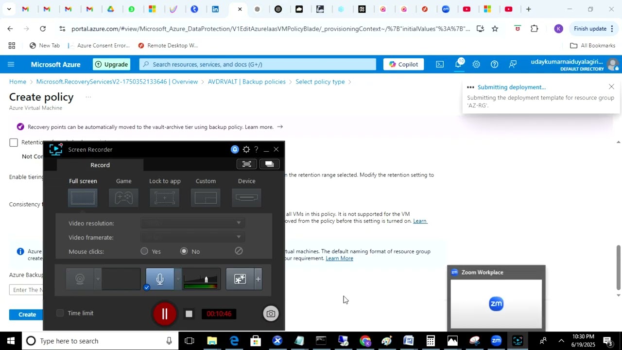 Step by Step process to backup and recovering a VM in Azure   Telugu