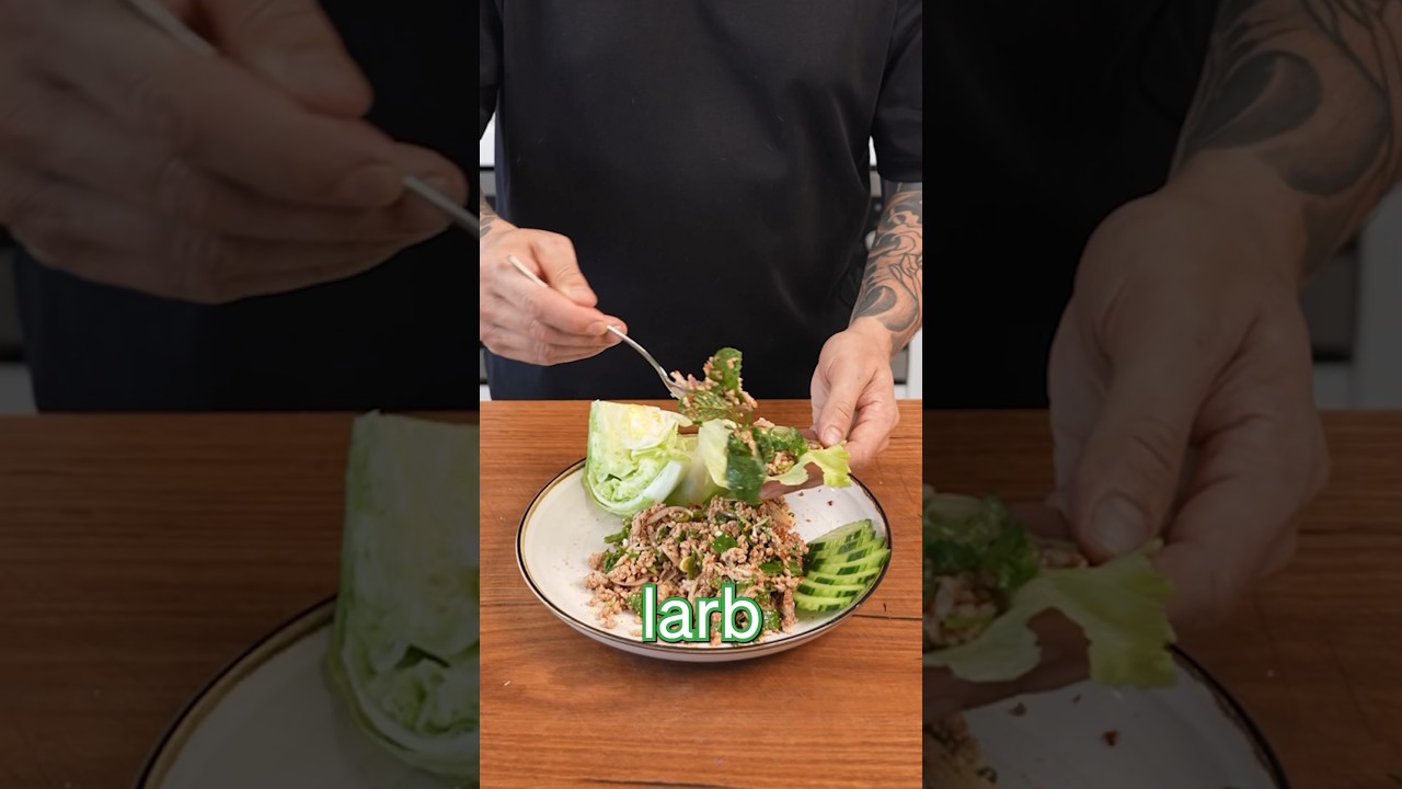 Larb salad 🥗 #shorts