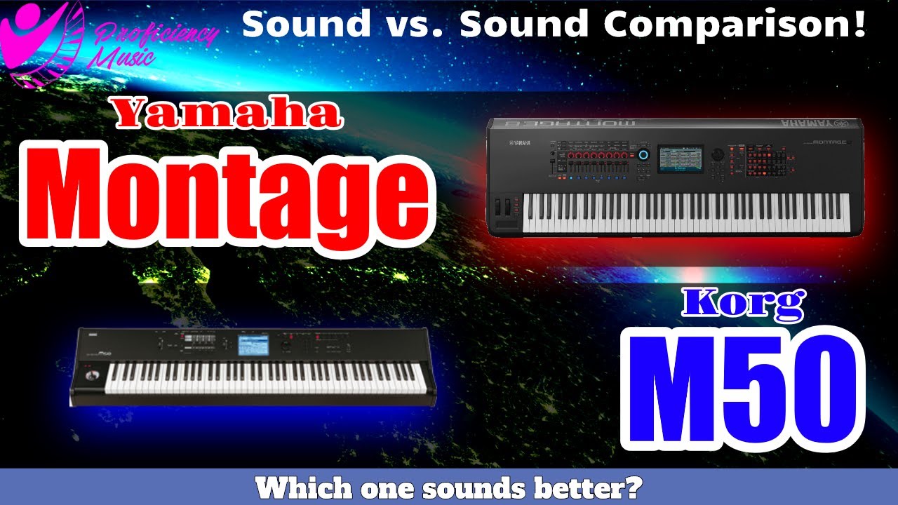 Korg M50 vs Yamaha Montage: Sound vs Sound COMPARISON! Which one SOUNDS better?