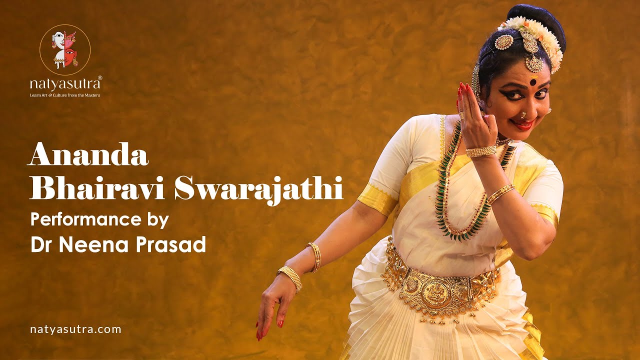 Swarajathi Performance by Dr. Neena Prasad | Mohinyattam,  Raga: Ananda Bhairavi | NatyasutraOnline