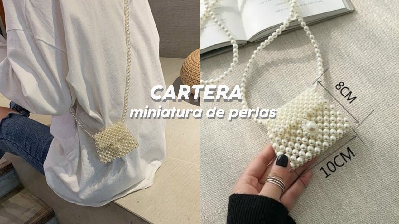 MINI CARTERA DE PERLAS👛( hazlo tu misma en casa)