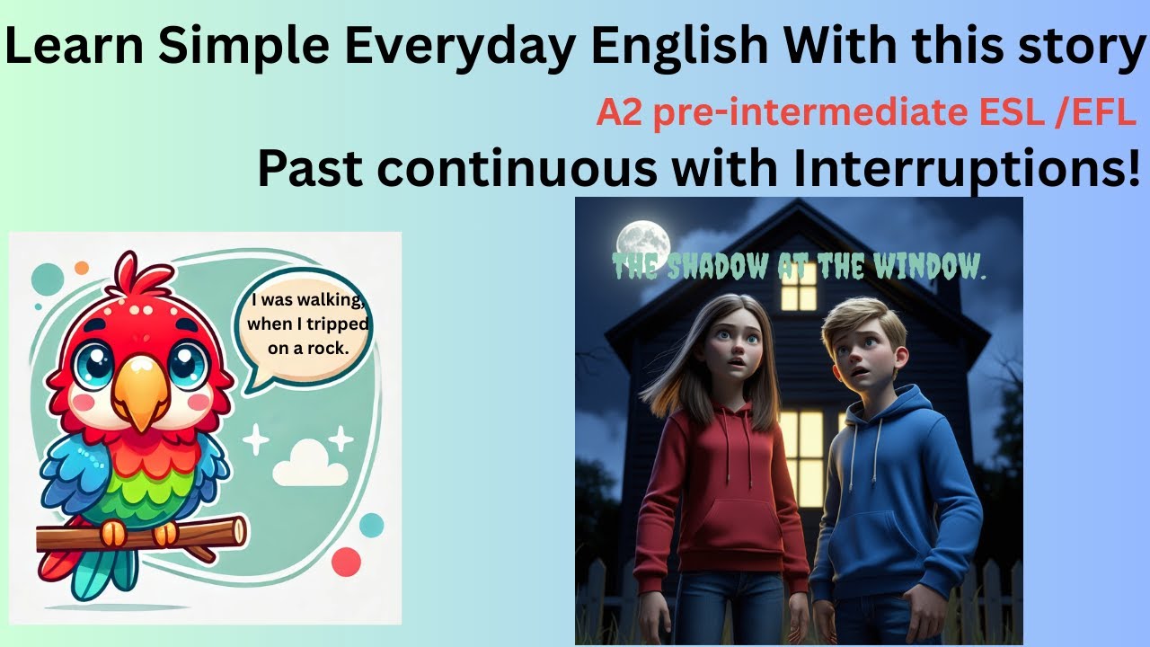 Learn English Grammar with this spooky story/ past continuous interrupted