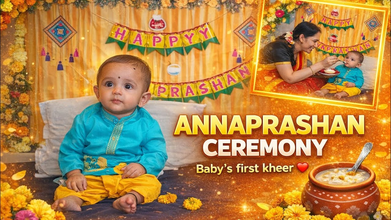 Atharv’s Annaprashan Ceremony 🥰 Pure Family Love 💕