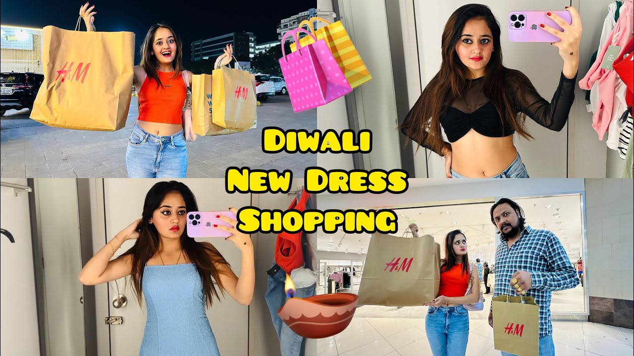 Diwali Special New Western Dressess Shopping in Mall 😡Papa ko Top pasand nahi aya H&M Bindass Kavya